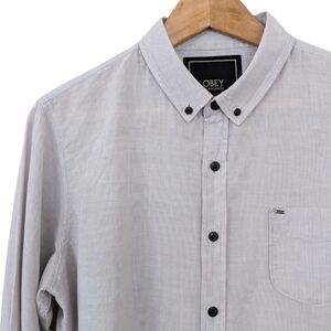 Obey Propaganda light button-down shirt